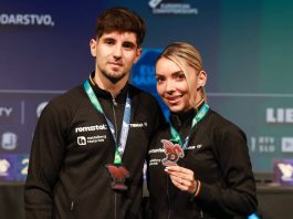 De două ori pe podiumul european